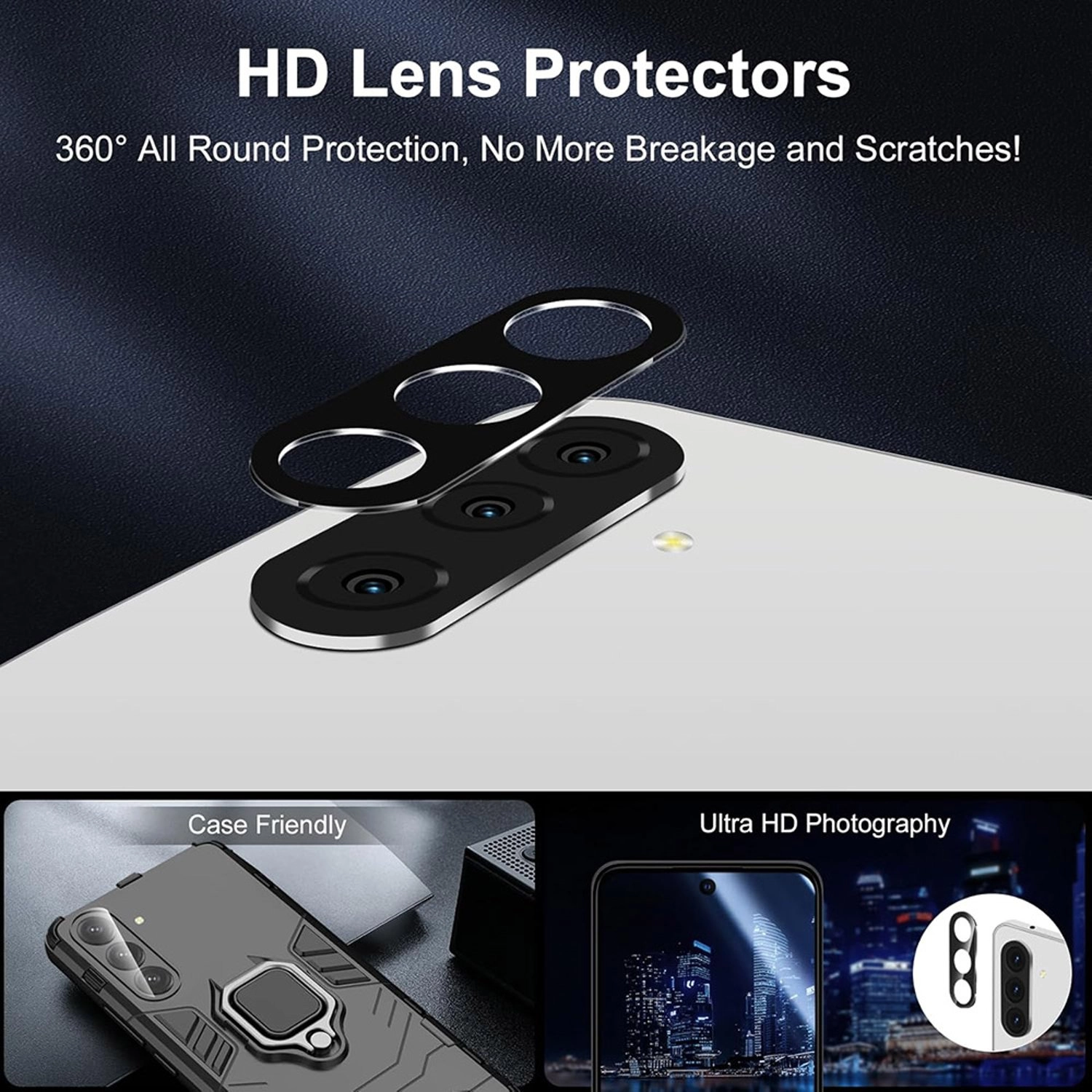 Case With Screen And Lens Protector Clear Case for Samsung Galaxy A56