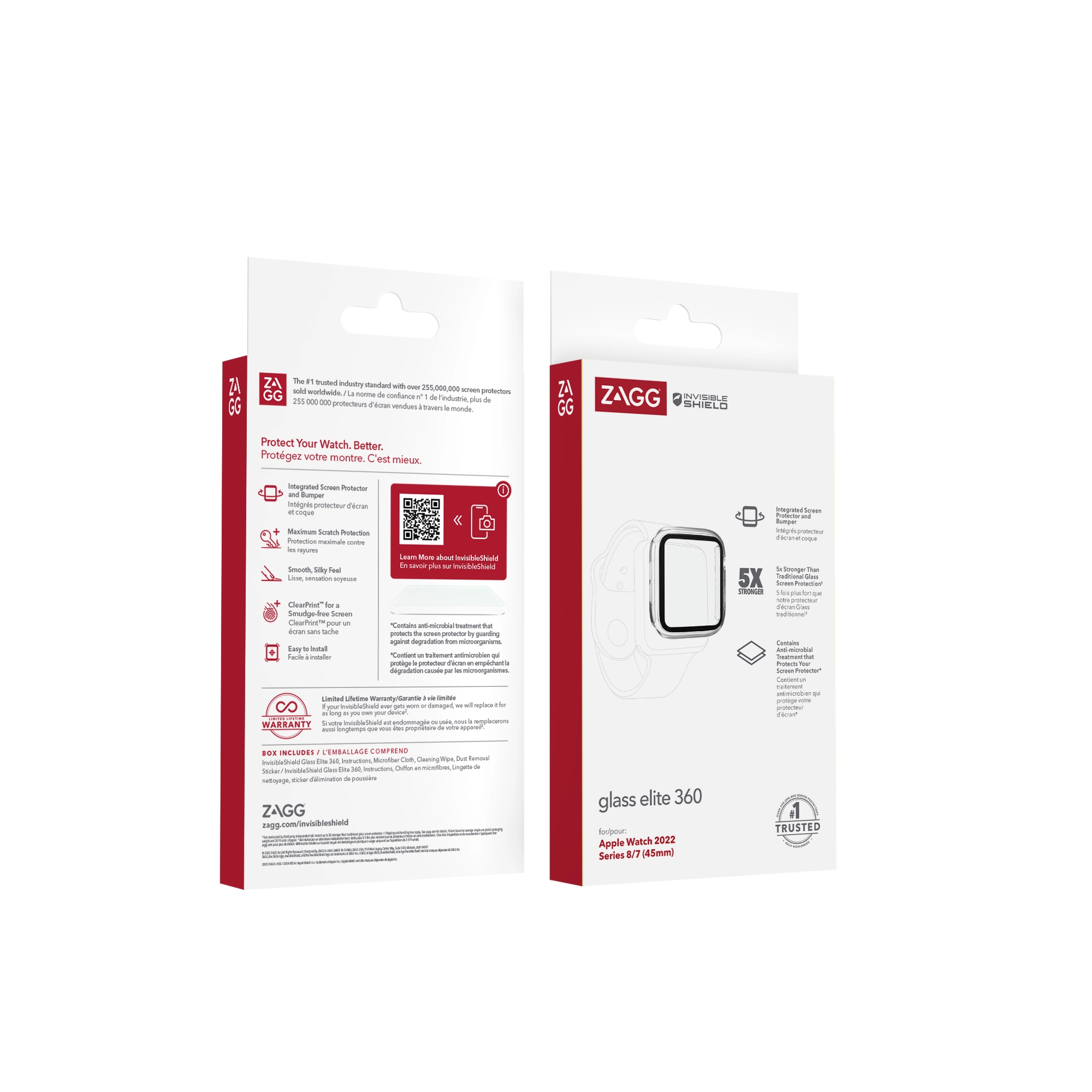 Glass Elite 360 Pro Case for Apple Watch Series 8/7 (45mm)