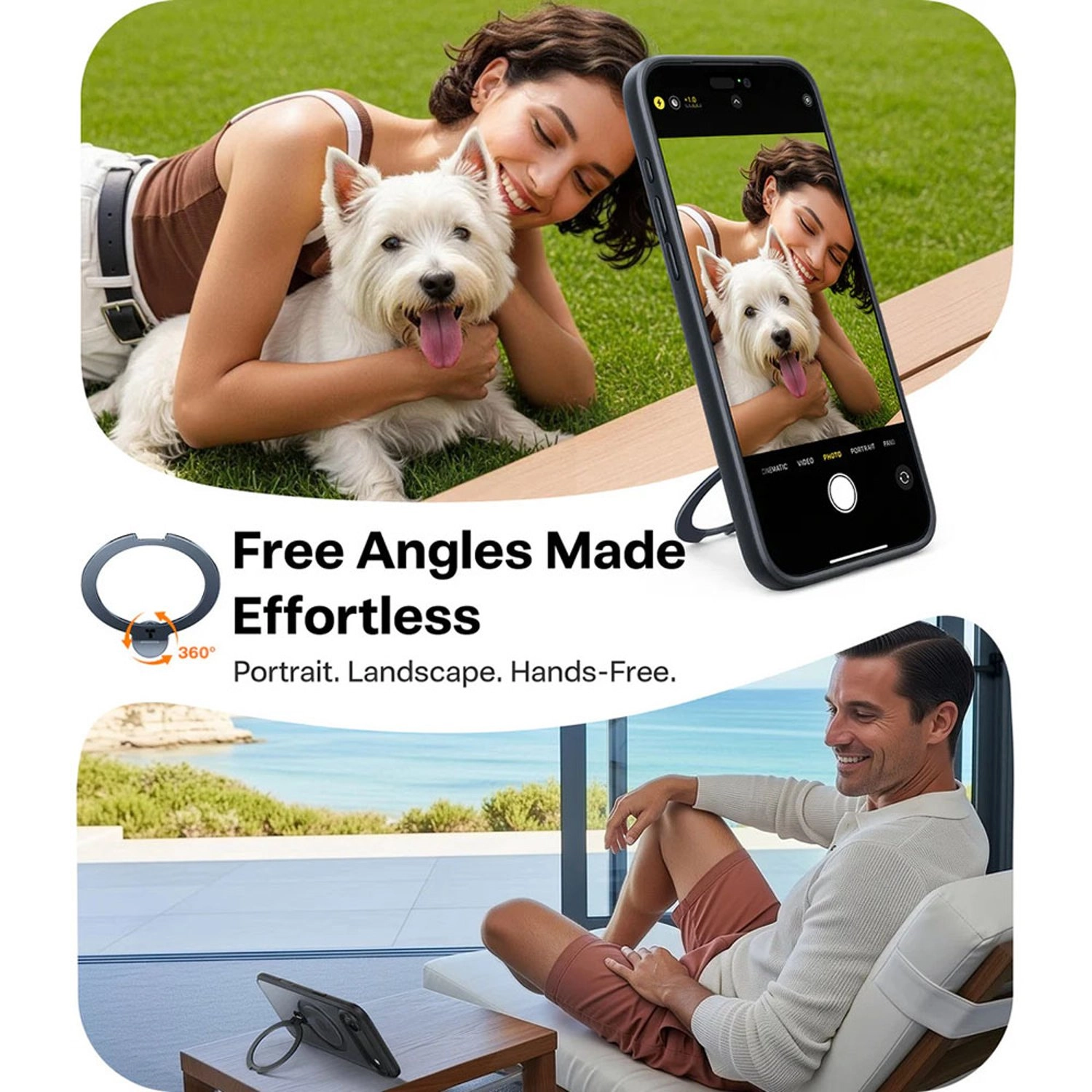 Ostand Spin Series Case with MagSafe for iPhone 17 Air