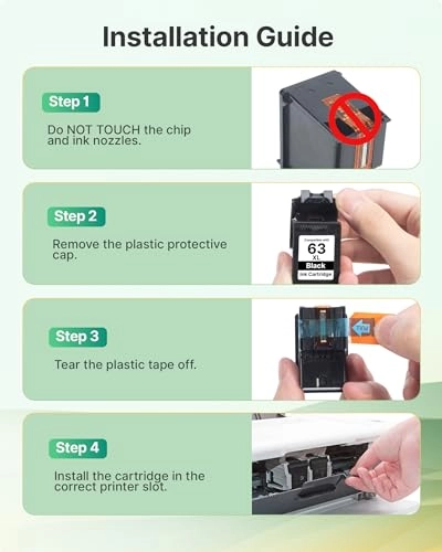 HP 63XL High Yield Black Compatible Combo Pack