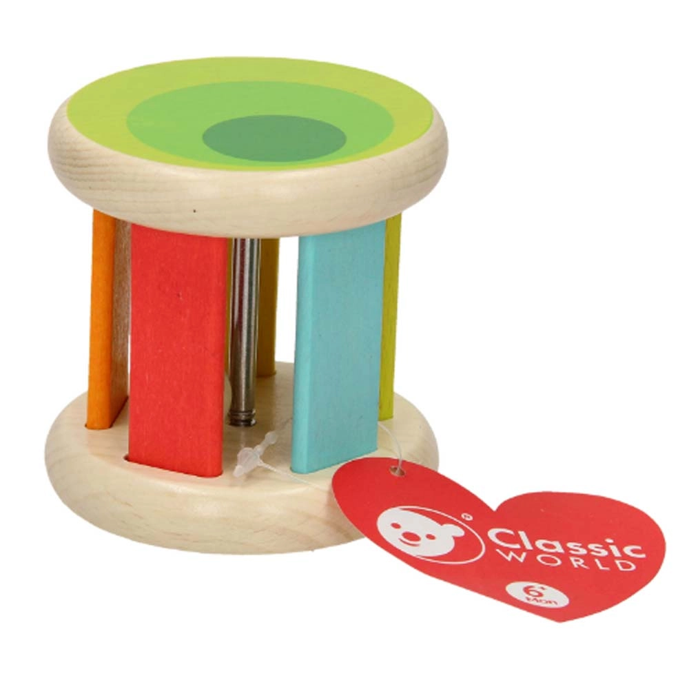 Roller Rattle - 6 months beechwood