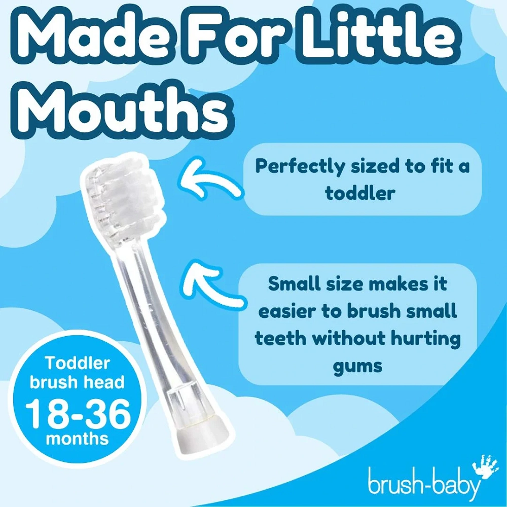 BabySonic Replacement Brush Heads - 18-36 months 4 Pack