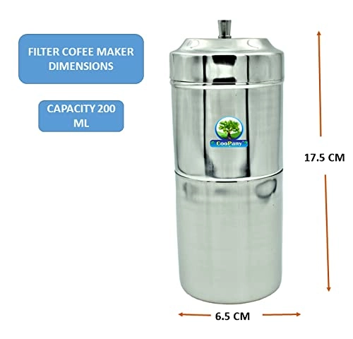 South Indian Filter Coffee Maker + Traditional Kumbakonam Dabara Set