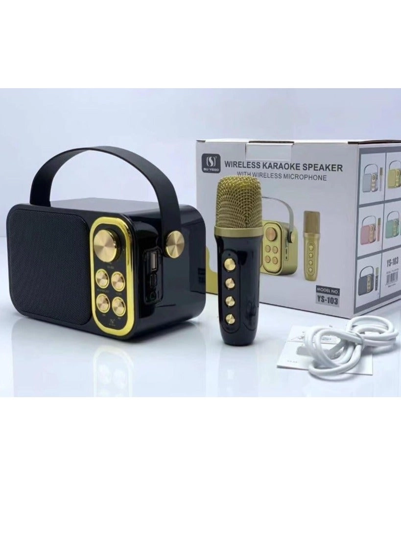 YS-103 - Wireless Karaoke Speaker With Microphone