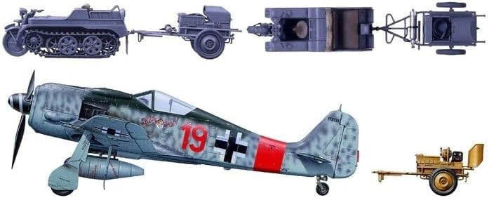 WWII German Kettenkraftrad with Aircraft Power Supply Unit Model Kit (TM32533) - 1:48