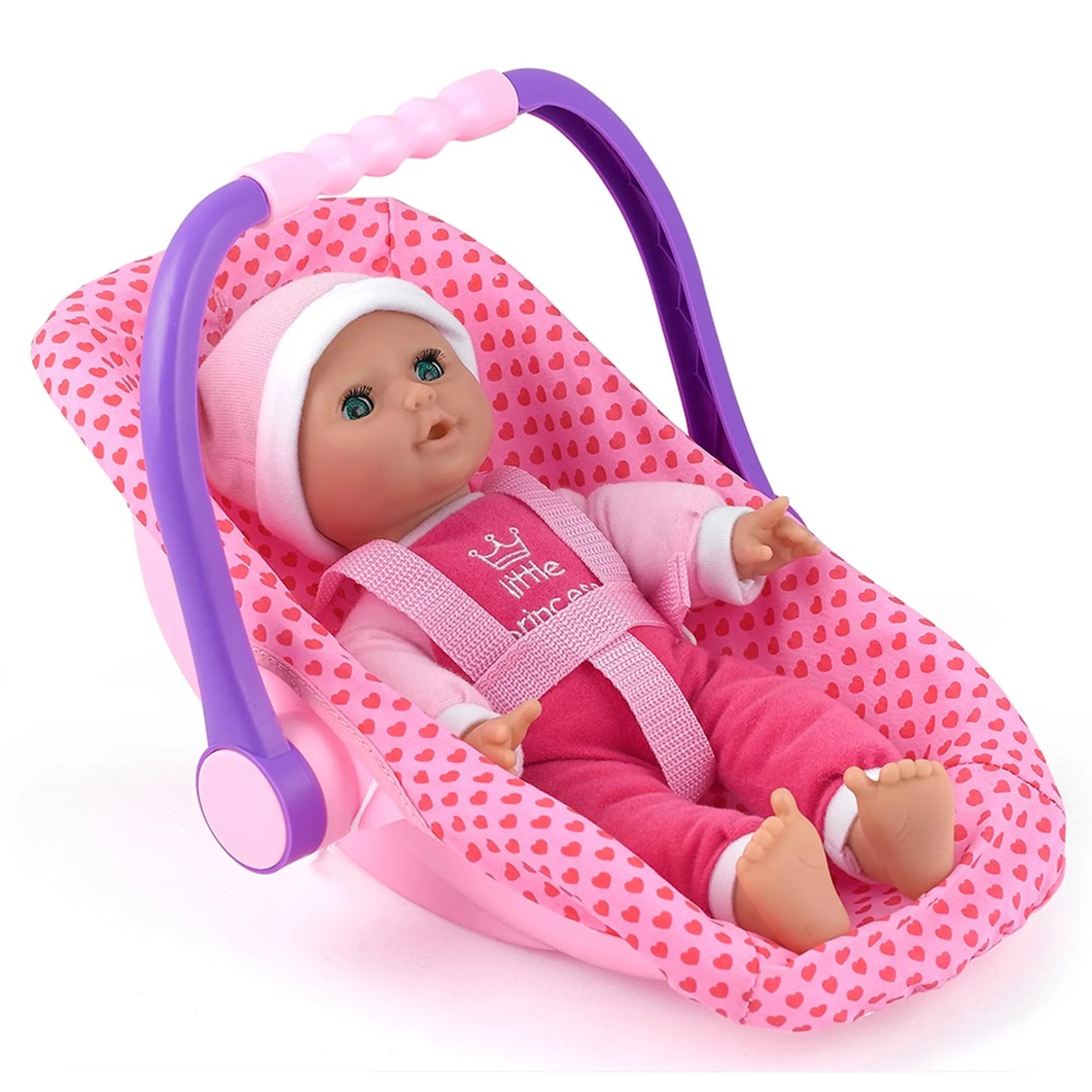 Isabella Doll - 30cm + Car Seat - Pink