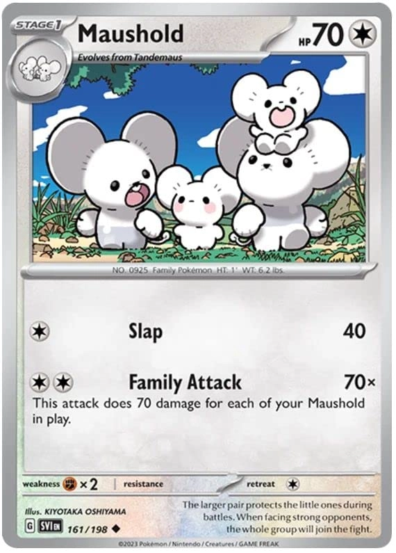 Pokémon Pokemon Maushold 161/198 - English + Toploader