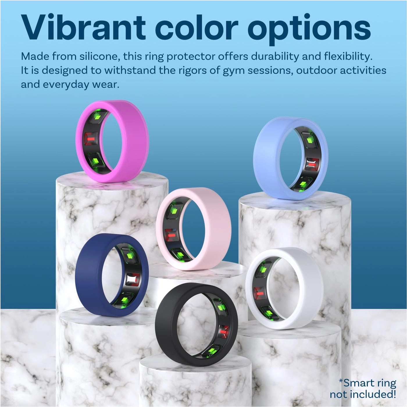 Ring Protector for Samsung Galaxy Ring - 6 pcs (Size 6-13) - Samsung Galaxy Ring Oura Ring Gen3 RingConn Ultrahuman Ring Air