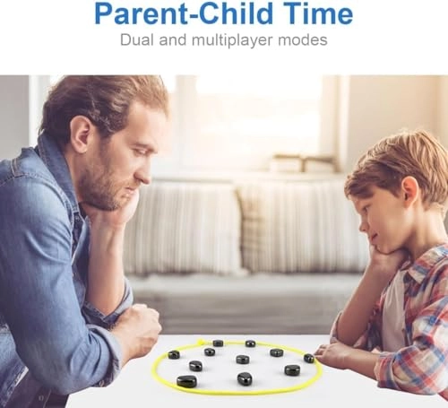 Fun Table Top Magnetic Board Game - 24 Magnets Travel Bag Lanyard