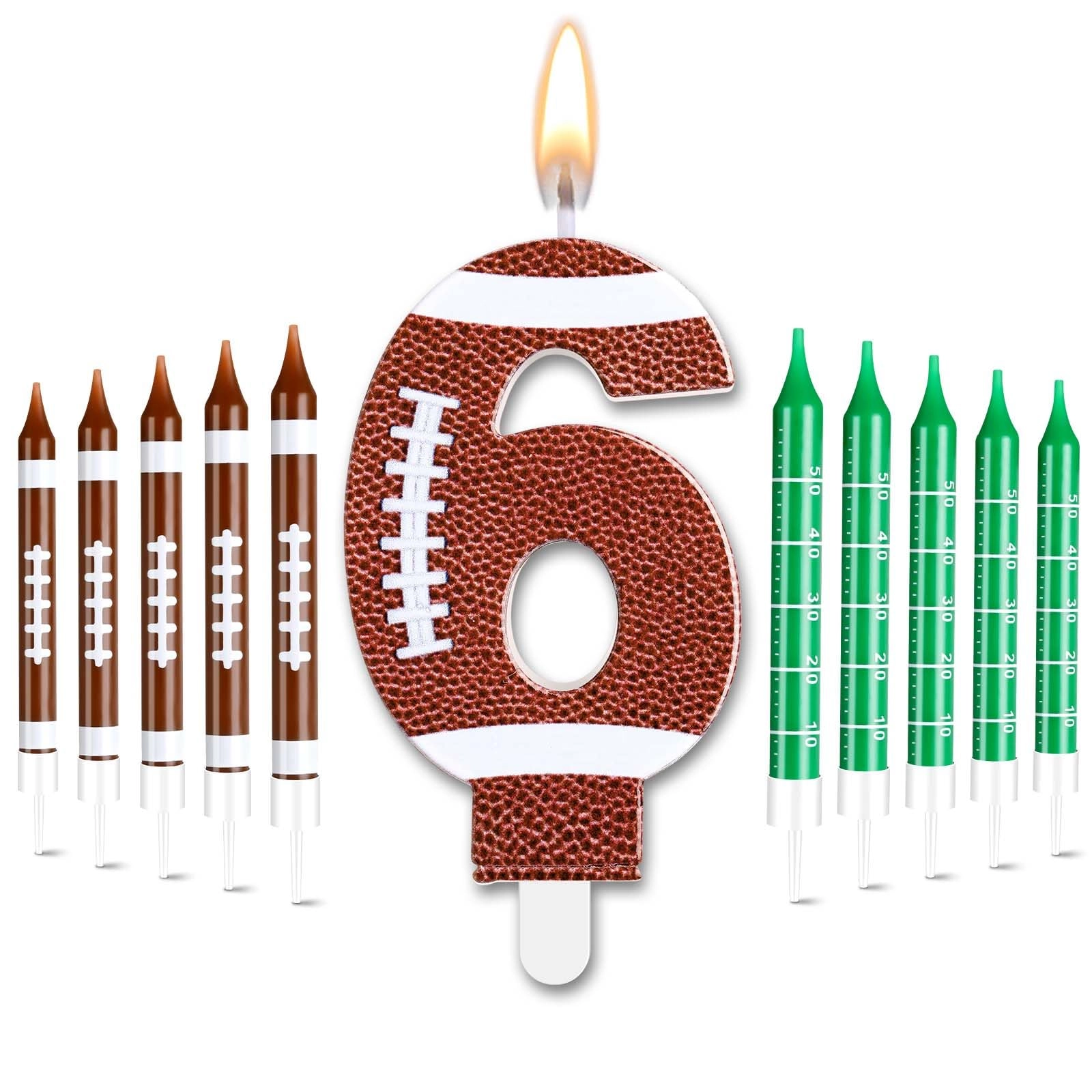 Photect 11 PCS Football Birthday Candles