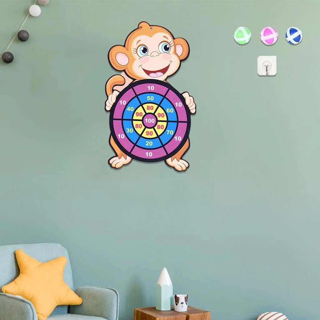 Target Sticky Ball Board - 1 board and 3 sticky balls over three years old