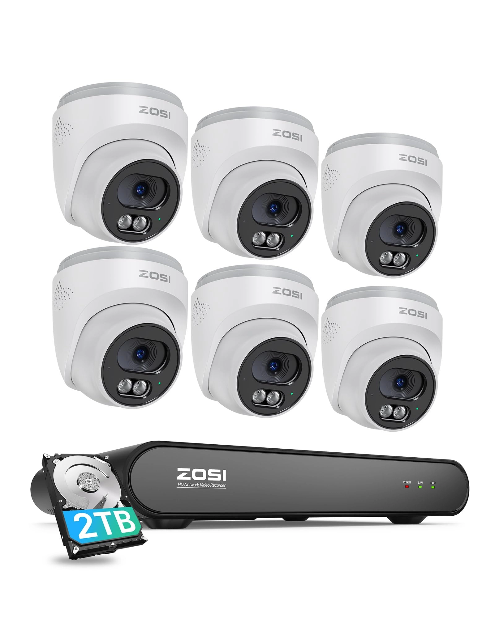Zosi C220 - 6 x 4MP(1440p) 8CH