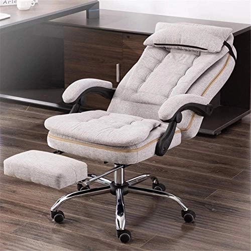 Reclining Chair - Fabric Cotton Black