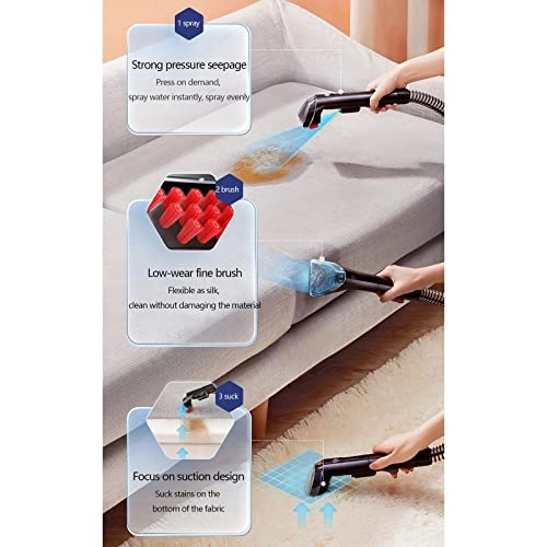 Portable Carpet Cleaner - Integrated suction and washing 300W