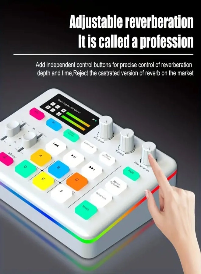 G1 - Professional Gaming Audio Mixer 32-bit DSP RGB Lighting