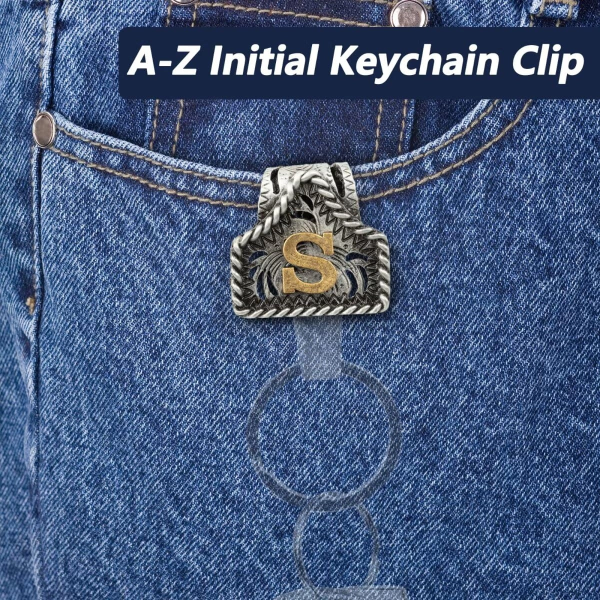 Letter Keychain - Western