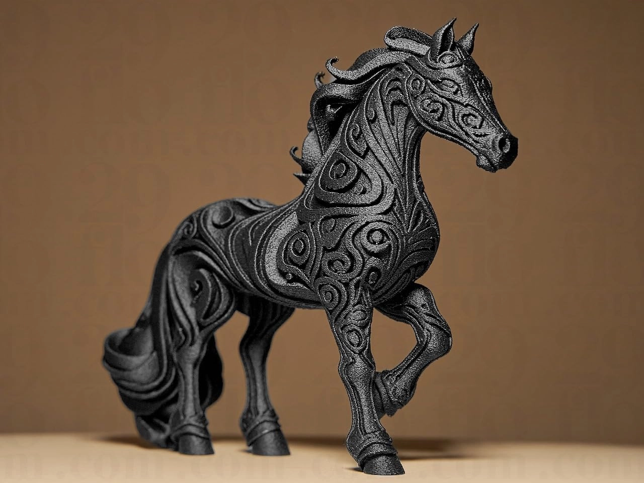 3D CRAFT Horse Action Figure Toy - PLA Plastic