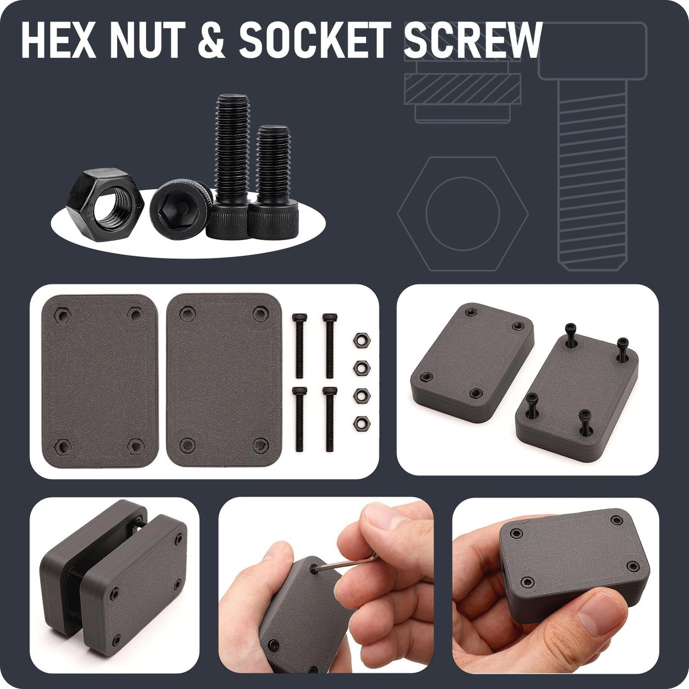 M3 Threaded Insert Assortment Kit
