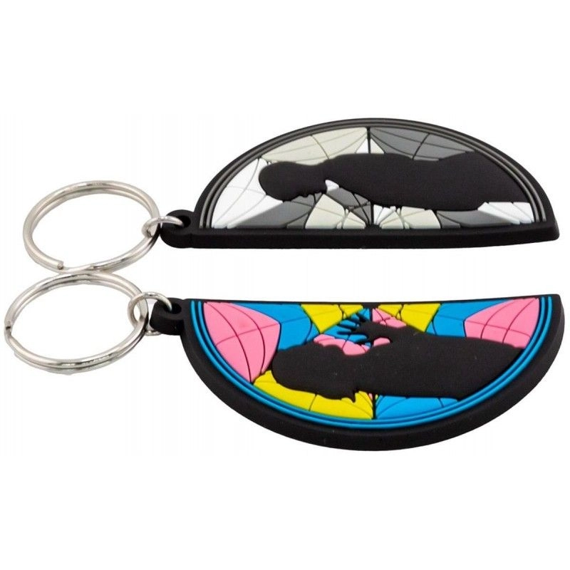 Rubber Keychain - Wednesday and Enid