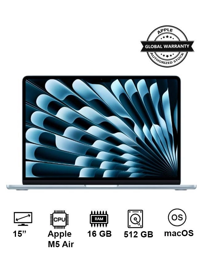 MacBook Air MDVQ4AB/A - 15'' M5 Air 16GB DDR4 512GB SSD