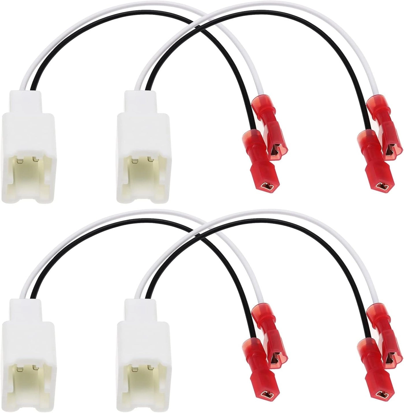 ECSiNG Car Speaker Connector Harness Adapter - 4PCS 2-pin