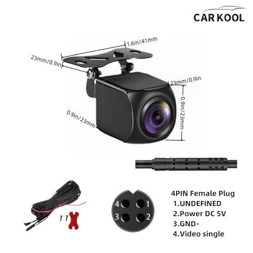 AHD 1080P 4 Pin Backup Camera - Night vision 2.5mm jack 1920x1080