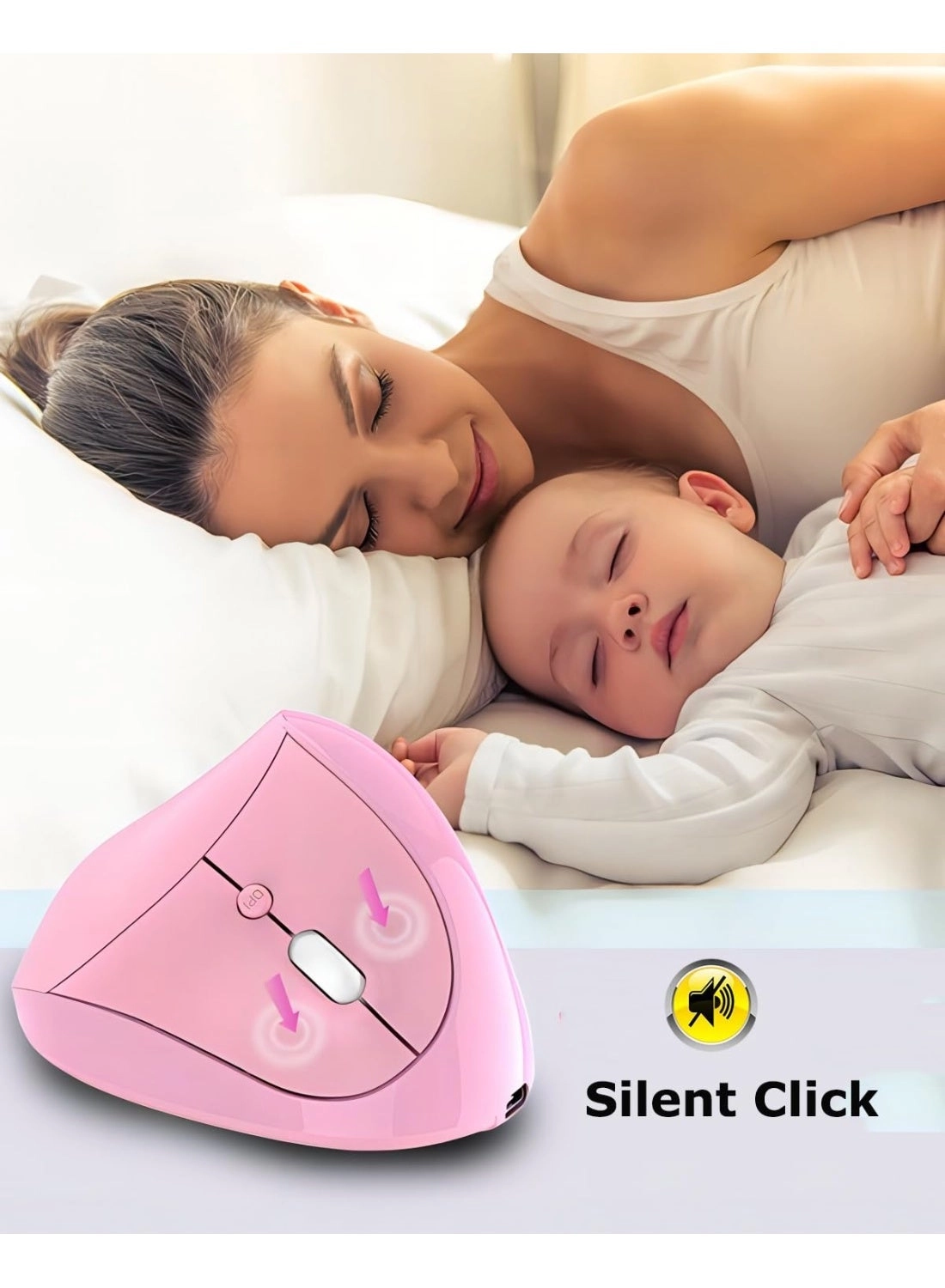 Vertical Mouse - BT5.0/4.0/2.4G