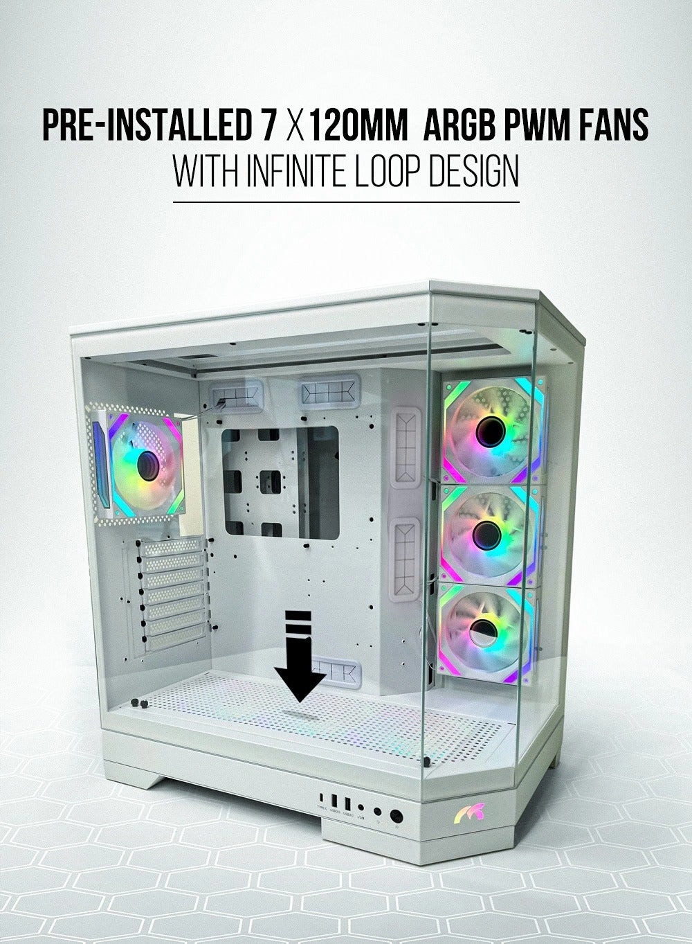 PRISM - Triple Glass Panel Mid Tower