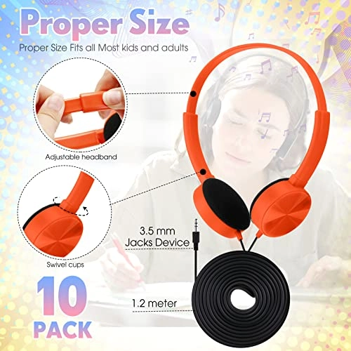 SCHOOL-10PACK Wired Headphone Pack
