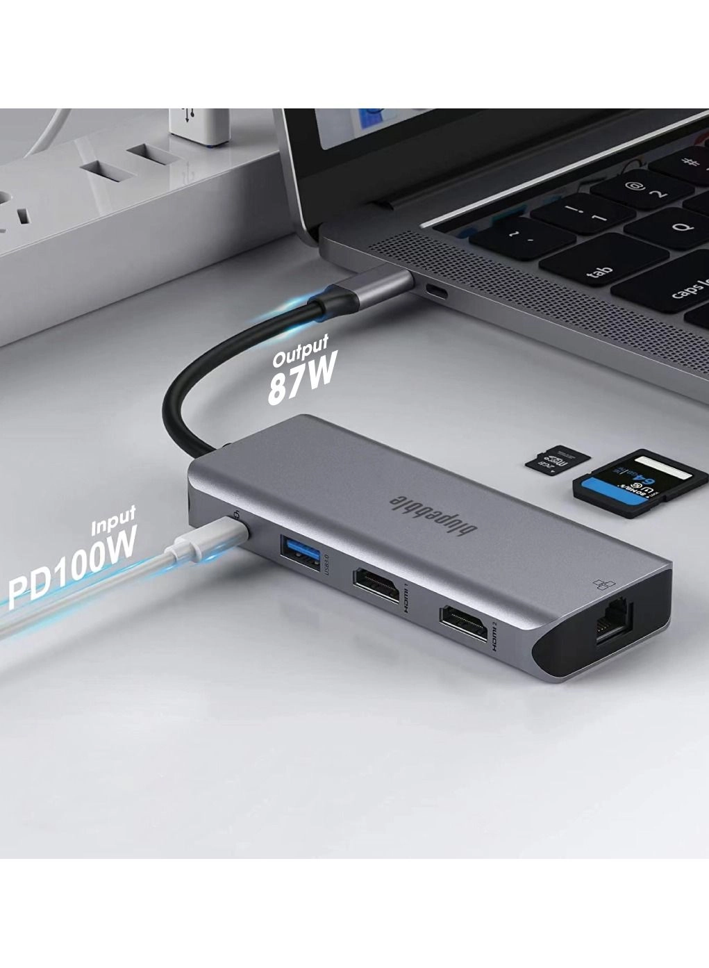 C9 Multimedia Hub - 9-in-1 Grey