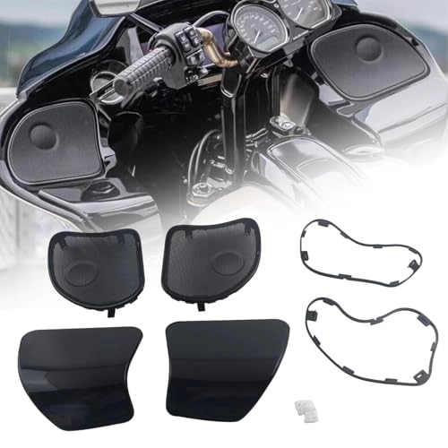 Front Speaker Grill Covers + Glove Box Door Cover - Harley Road Glide 2015-2023 Front