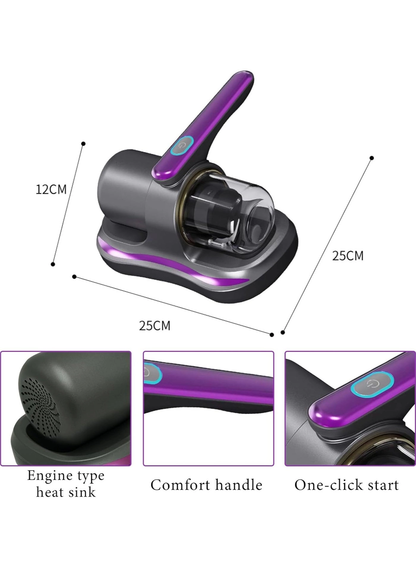 UV Bed Cleaner - Cordless Handheld 8000Pa