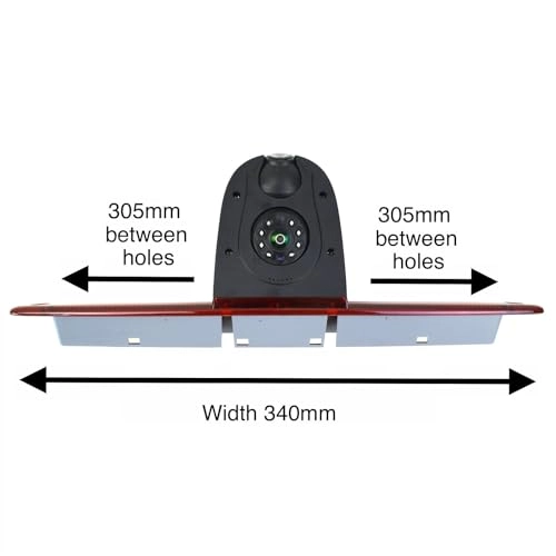 Dual Rear View Parking Reversing Brake Light Camera - Wired
