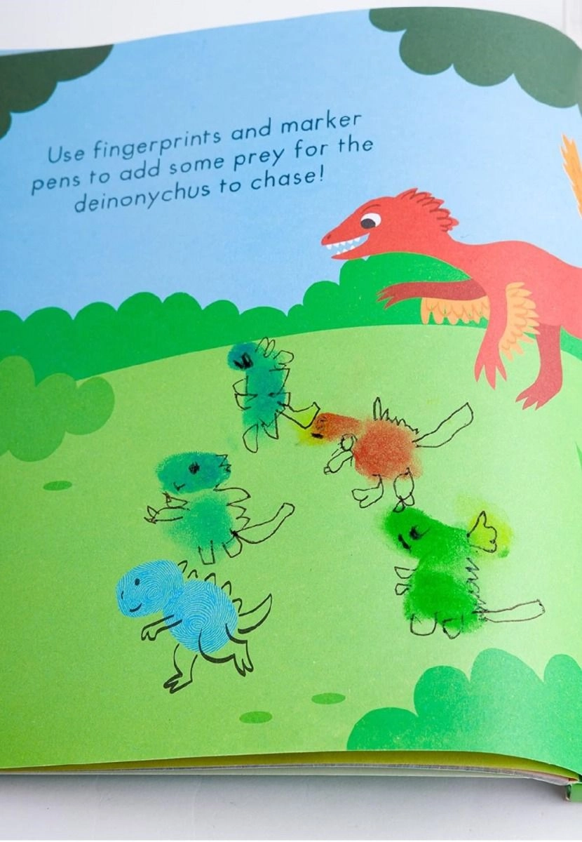 Dinosaurs Finger Prints Kit - 3-6 Years