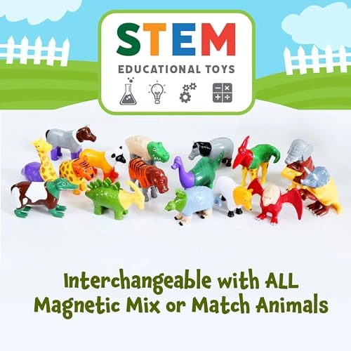 Magnetic Mix or Match Farm Animals - 24 months and up 16 pieces