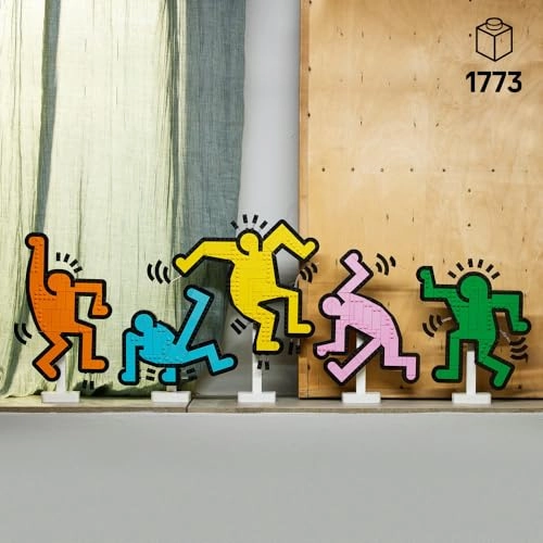 Keith Haring Dancing Figures (31216) - Living Room Decor Building Set for Adults