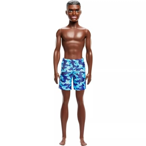 Ken Doll - Brown Hair Brown Eyes Blue Swimsuit Ages 3+