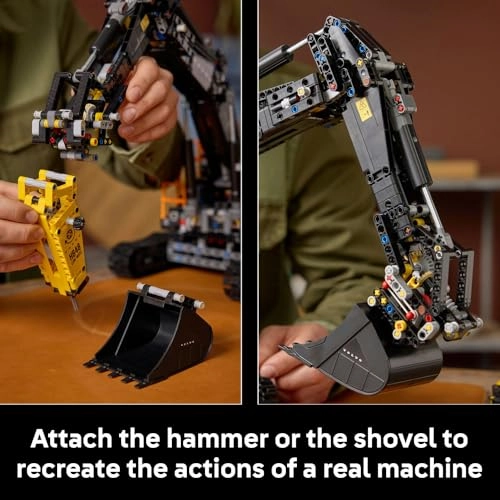 Technic Volvo EC500 Hybrid Excavator (42215) - Motorised Battery-powered Motor