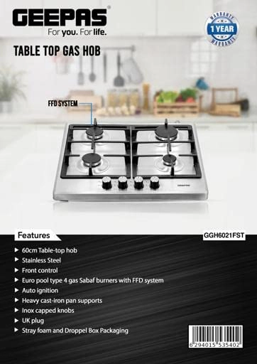 GGH6021FST Gas hob