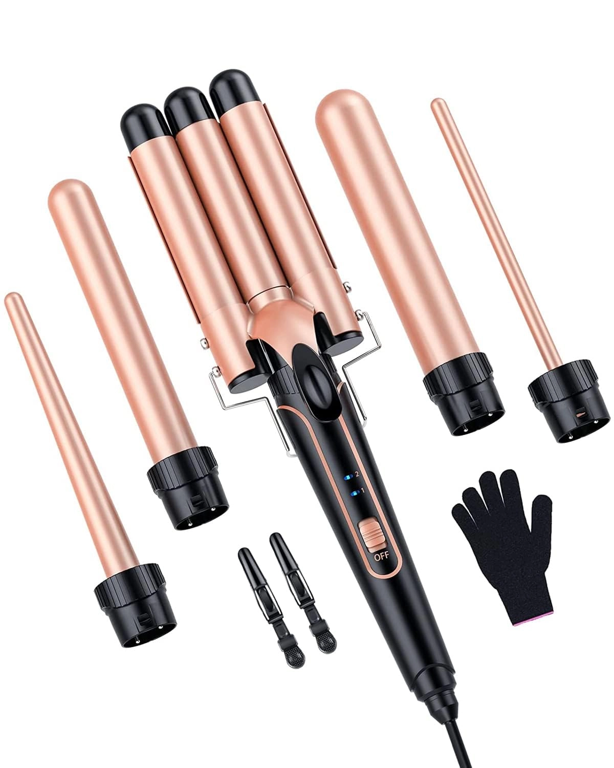 5 in 1 Hair Curler Set - 9mm 8mm 25mm 32mm