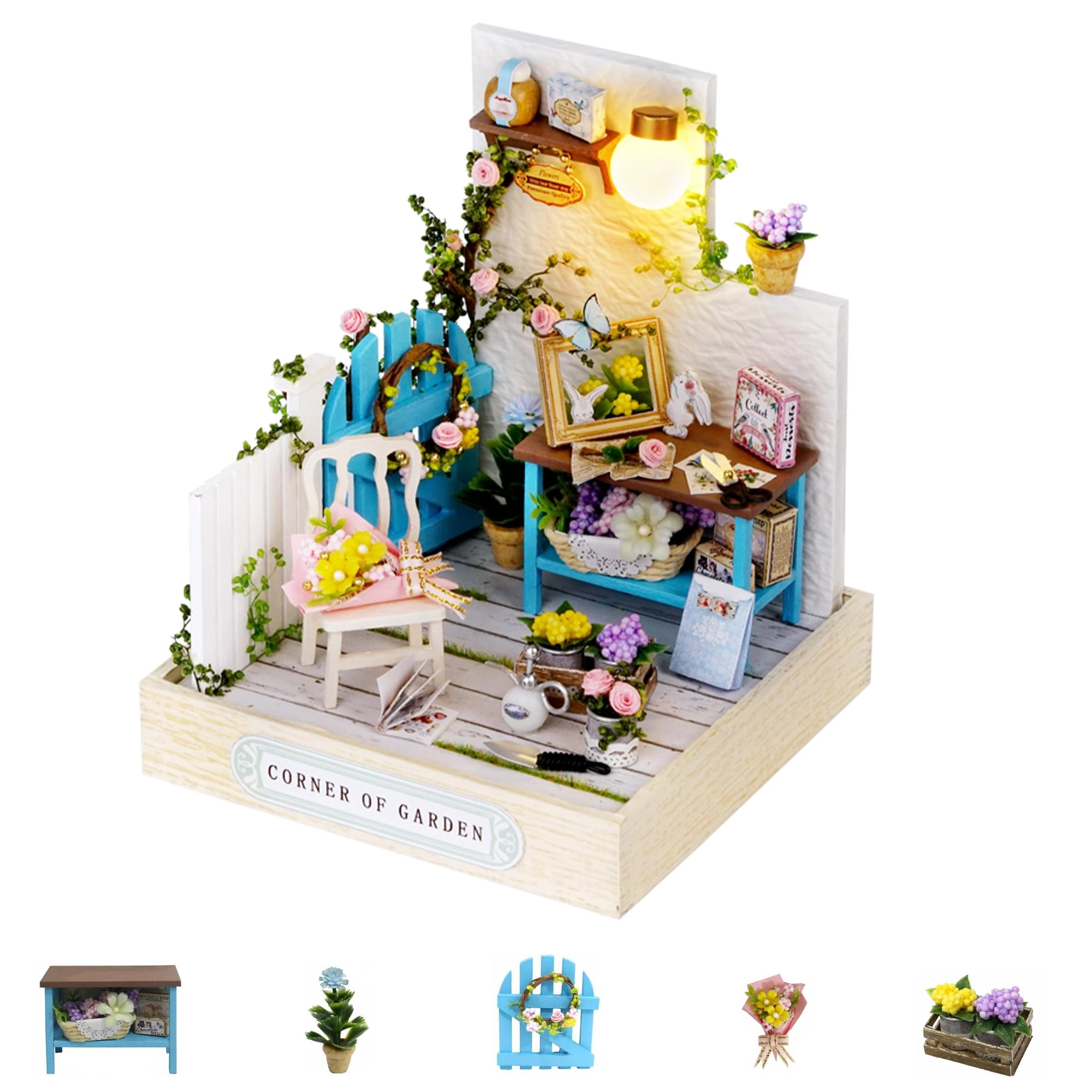 DIY Miniature House Kit - Vintage Coffee Shop