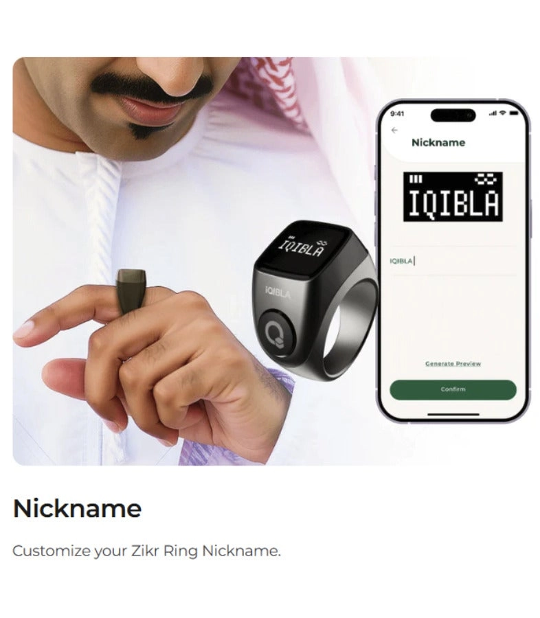 Zikar Ring Jood - 55 mAh USB-C Black