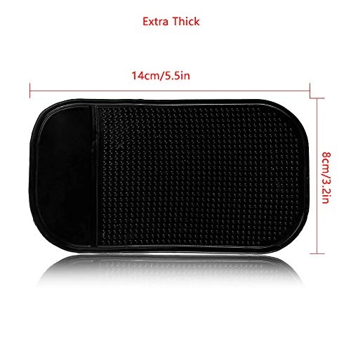 Car Dashboard Non Slip Mat - 5-Pack Black Silicone