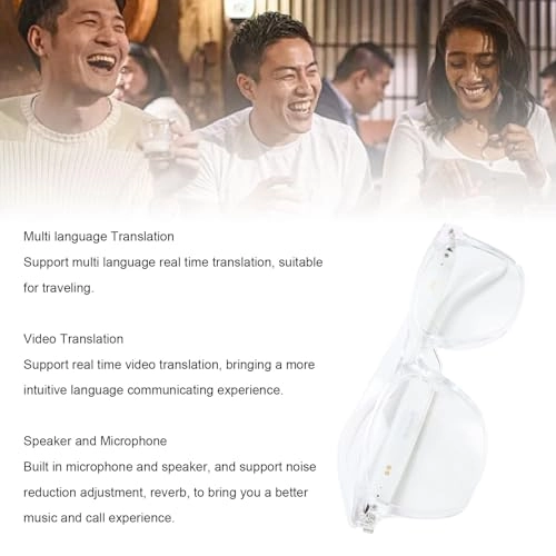 Smart Translation Glasses - Real Time Translation Built-in Mic Speaker 80mah