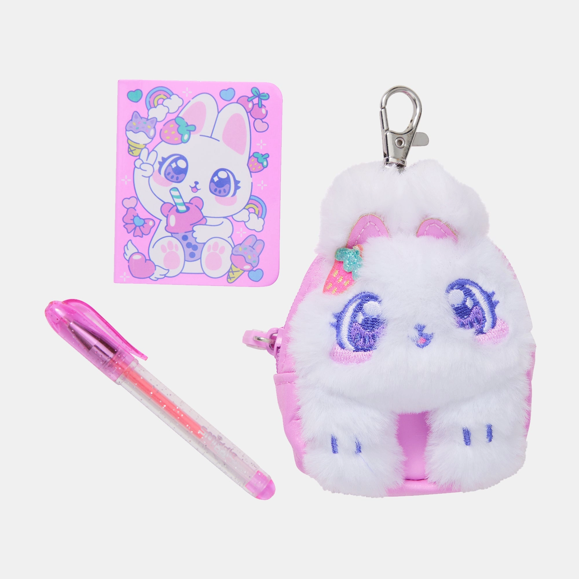Mini Pen Pal Notepad Keyring - Bright Eyes