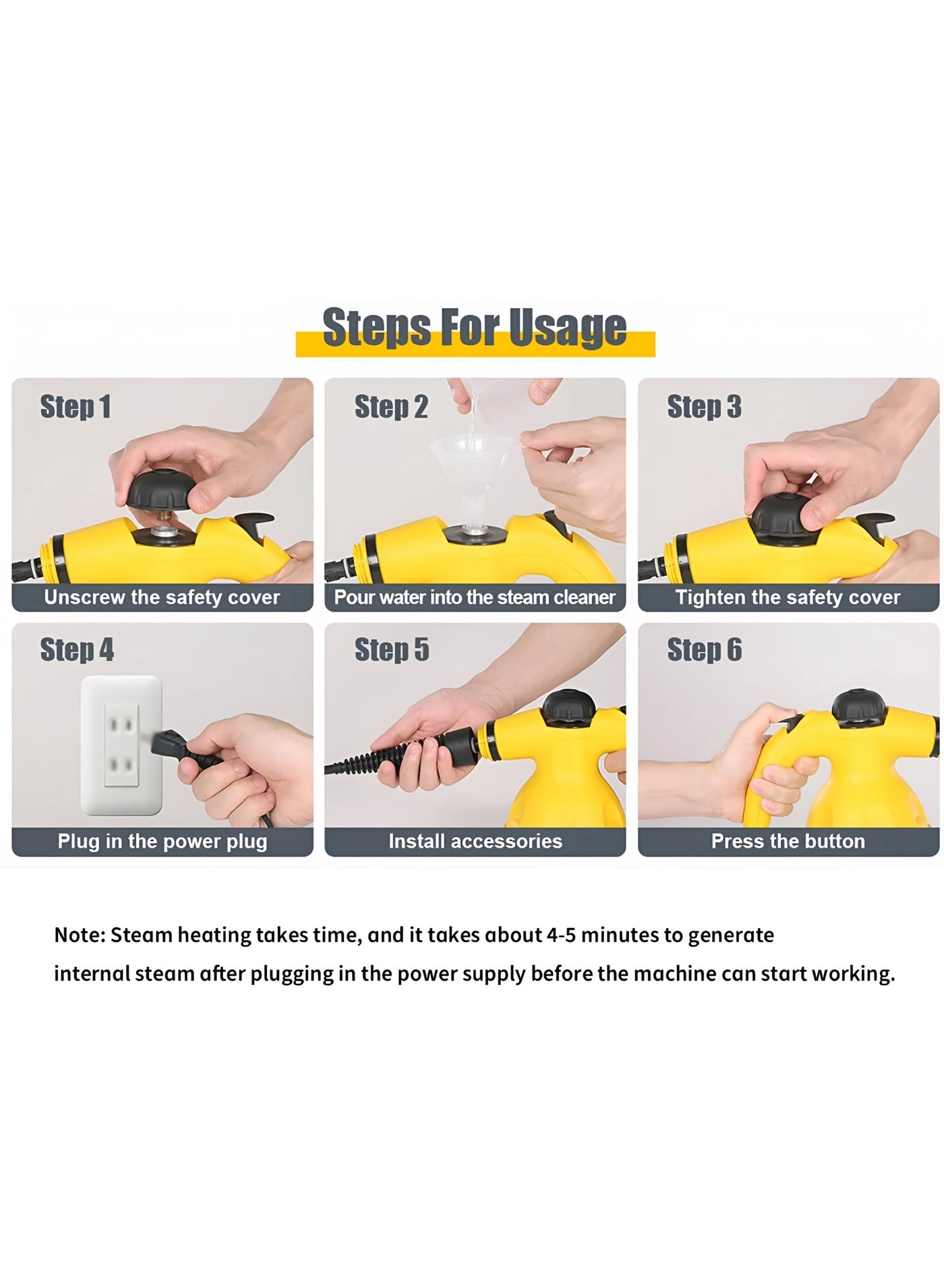 Handy Steam Cleaner - 3 Bar (300KPa)