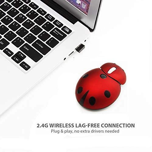 Mini Ladybug Wireless Mouse - USB