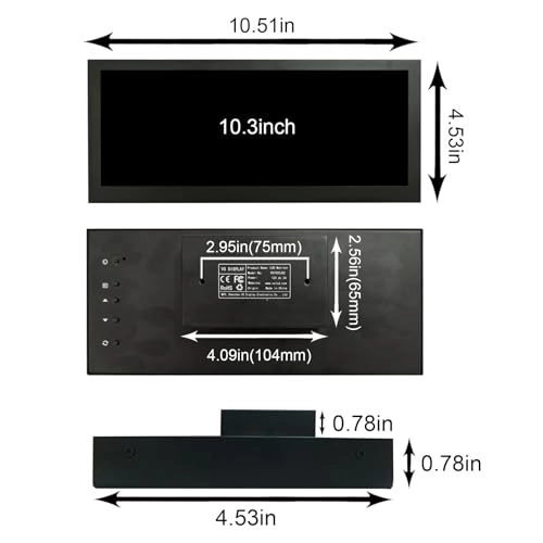 VS103ZJ02-823 - 10.3 Inches 1920x720 Pixels