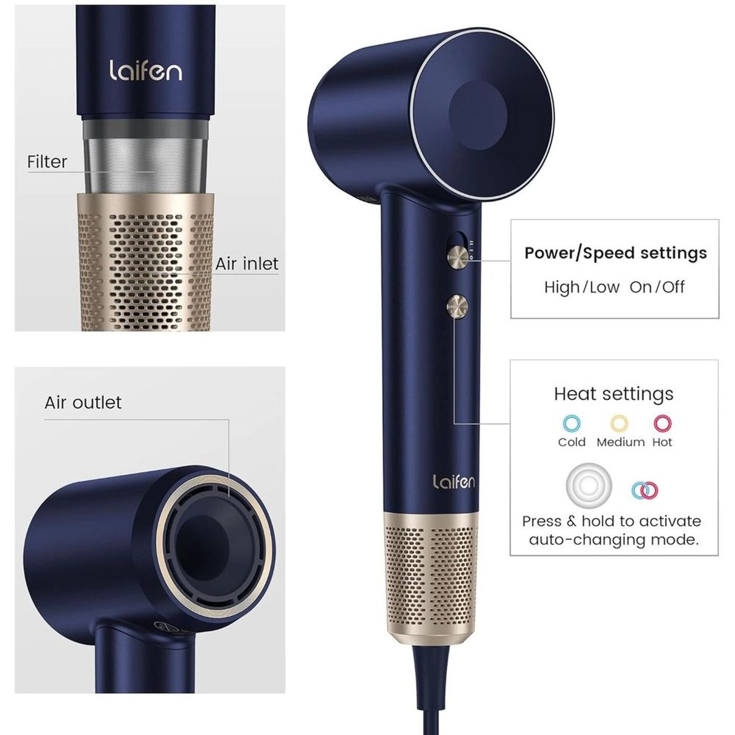 LF03-SIG-UK - 1600 W Silver/Blue