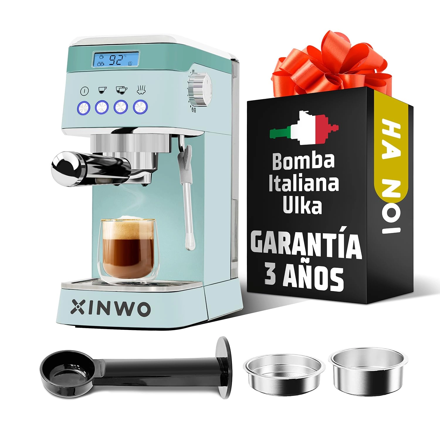 XINWO Hanoi - Built-in steamer & frother Dual portafilter